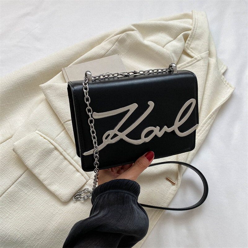 Lässige Umhängetaschen Pu Leder Umhängetaschen für Frauen Retro Kette Geldbörsen und Handtaschen Luxus Designer Taschen tragbare Klappen tasche