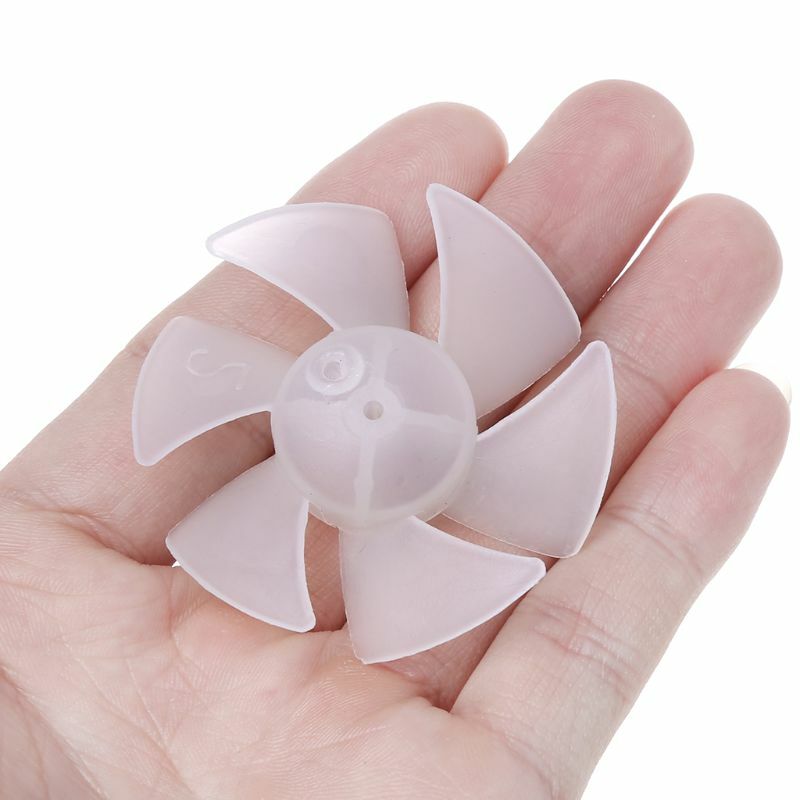 Miniaspas de ventilador de plástico de potencia pequeña, hojas de 4/6 para Motor de secador de pelo