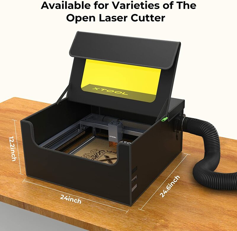 XTool-carcasa plegable para grabador láser, accesorio retardante de llama, a prueba de humo, para xTool D1/D1 Pro u otros grabadores láser
