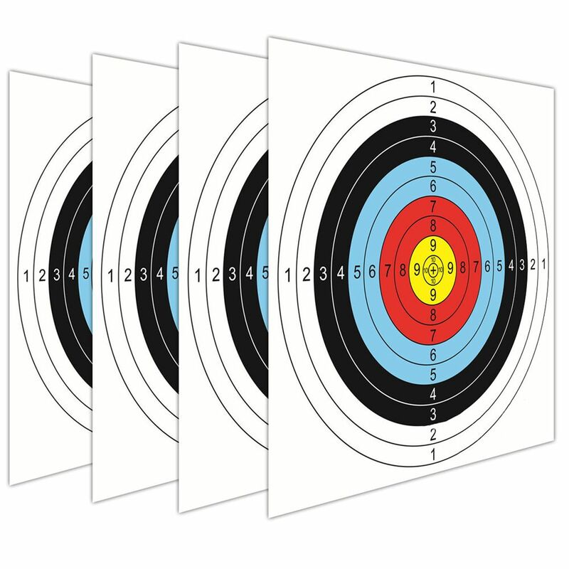 Papier de tir à l'arc pour l'entraînement et l'amusement, cible de flèches en papier, 60x60cm