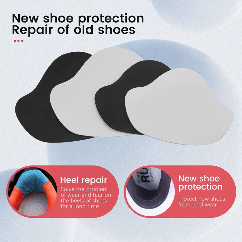 Parche autoadhesivo para reparación de agujeros de zapatillas, Parche de prevención de agujeros para Talón de zapatos