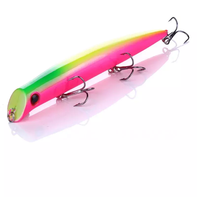 1PCs Floating Popper Fishing Lure Hard Bait 3D Fish Eyes Isca Artificial Poper Lure Fishing Tackle With 3 6# Hooks 12.6cm 16.3g