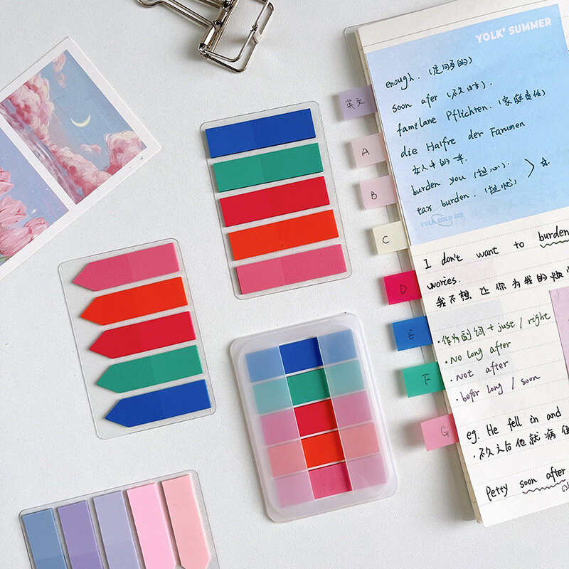1Set adesivi colorati per note adesive adesivi per indice di blocco note per animali domestici creativi per forniture di cancelleria per ufficio per studenti delle scuole
