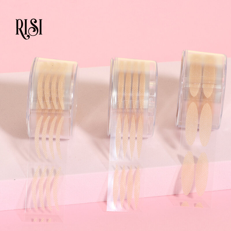 RISI 언더 아이래쉬 컷 모양 연장 의료용 실리콘 젤 접착 래시 테이프 민감성