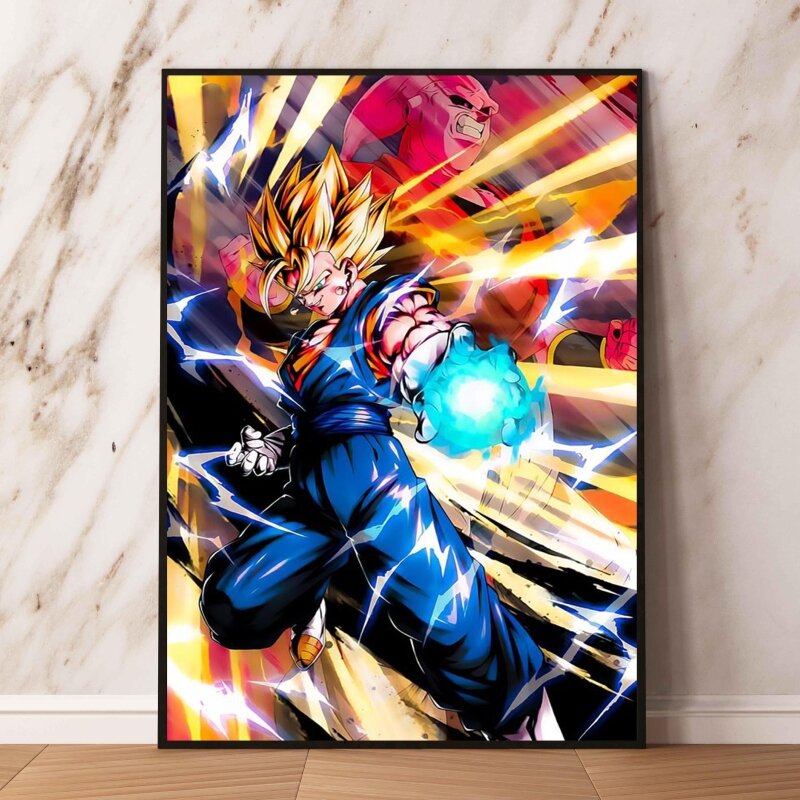 Print On Canvas Seven Dragon Ball Sun Wukong Poster Home Kid Action Figures Wall Art Birthday Gifts Picture Living Room