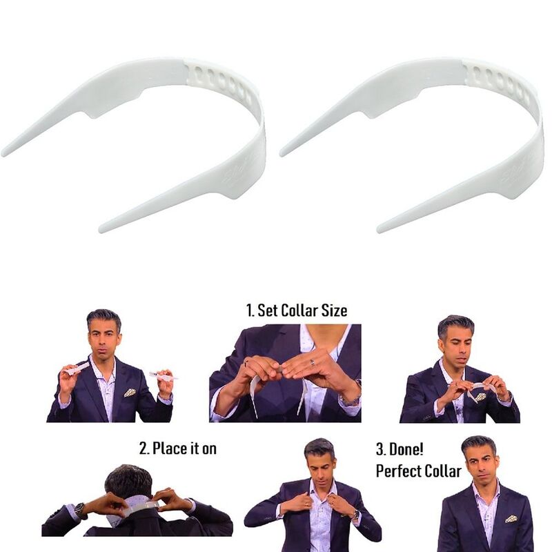 Collar Stays Bundle Kit Shirt Collar Support Shaper Slick Collar Stays Shirt Stand Collar Tool Adjustable Clothes Accessory