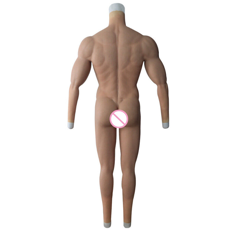 سيليكون العضلات الذكور رئيس كامل الجسم تغطي دعوى ، العضلات وهمية لباس غير رسمي تأثيري مرحلة كبيرة اللعب زي