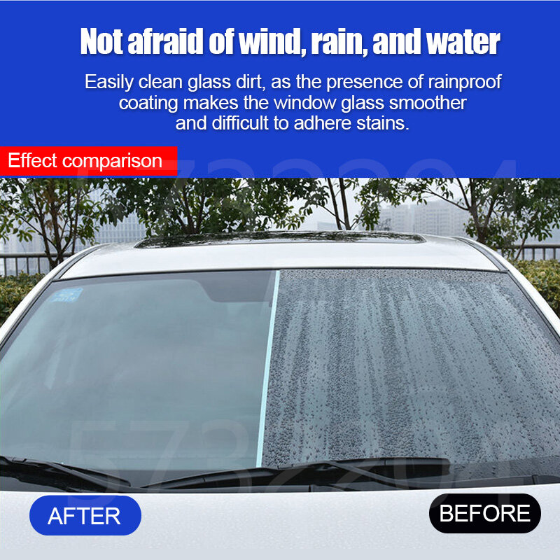 Semprotan Anti hujan, Penolak Air Anti hujan untuk kaca mobil hidrofobik Anti hujan mobil cair masker cermin peralatan poles otomatis