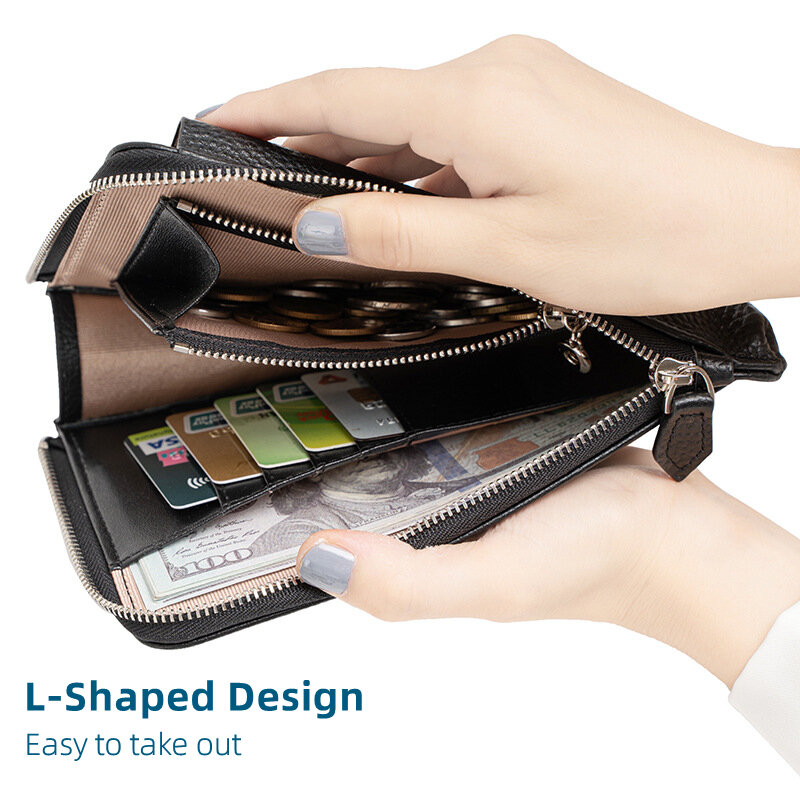 Tas selempang ponsel kulit asli wanita, dompet ponsel bahu kulit PU Mini mewah 2022
