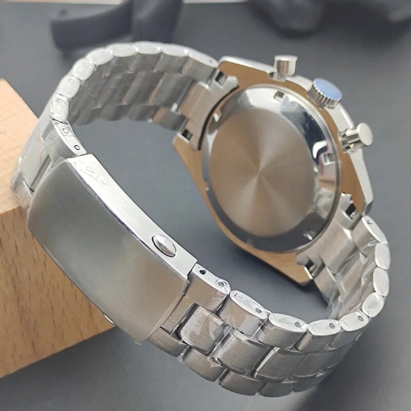 เคส VK63 39มม. นาฬิกาผู้ชายอุปกรณ์เสริมนาฬิกาควอตซ์เวลาเคลื่อนไหว Jam Tangan elektronik กำหนดเอง VK63แพนด้า