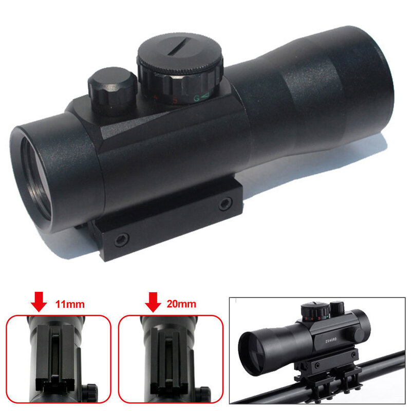 New Tactical Holographic Red Green Dot Sight Scope 40 Reticle Projected Reflex Mount