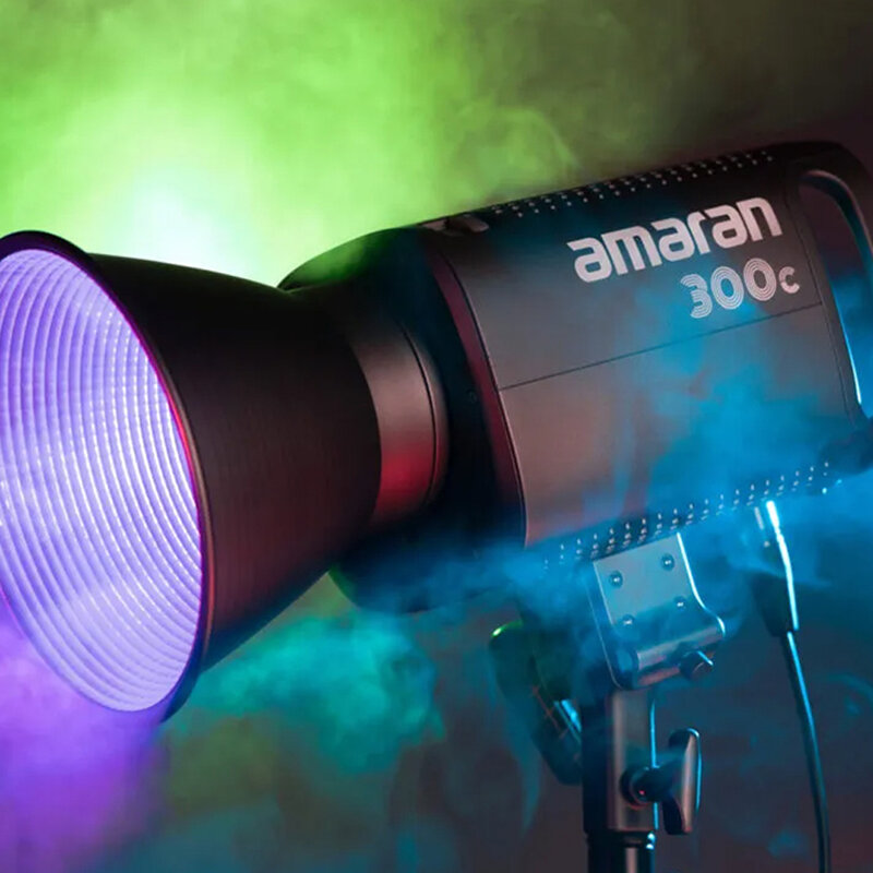 Luz de vídeo colorida Aputure-Amaran, LED, COB, montagens Bowens, iluminação de fotografia, controle do aplicativo Sidus Link, 300c, 150c, RGB, 2500-7500K