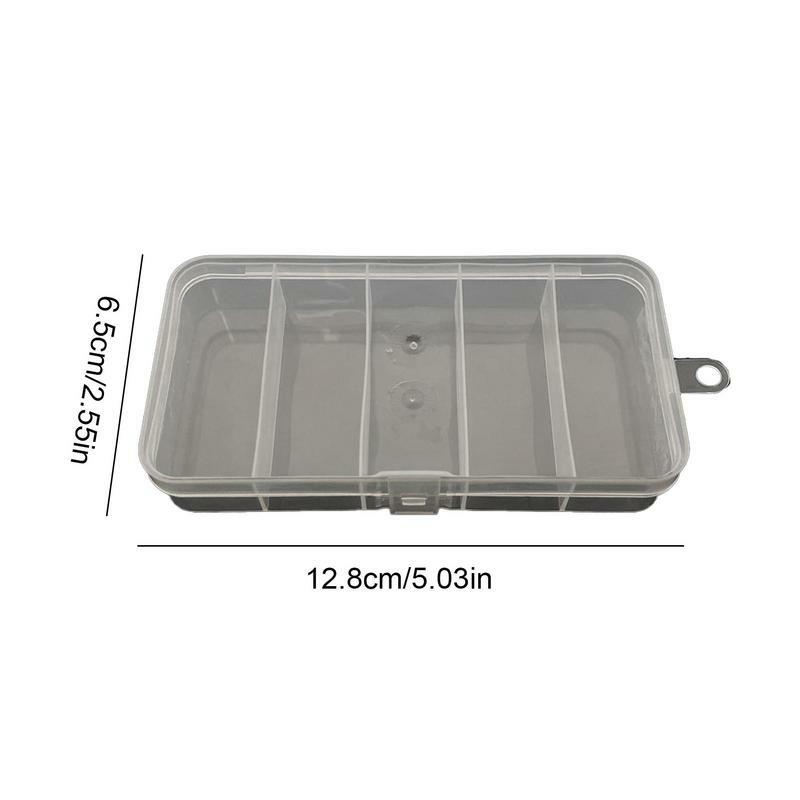 Fishing Bait Tackle Box Lure 5 Grid Luya Storage Box for Fishing Five-Grid Design Fishing Tool Box for Beads Lures and Hooks