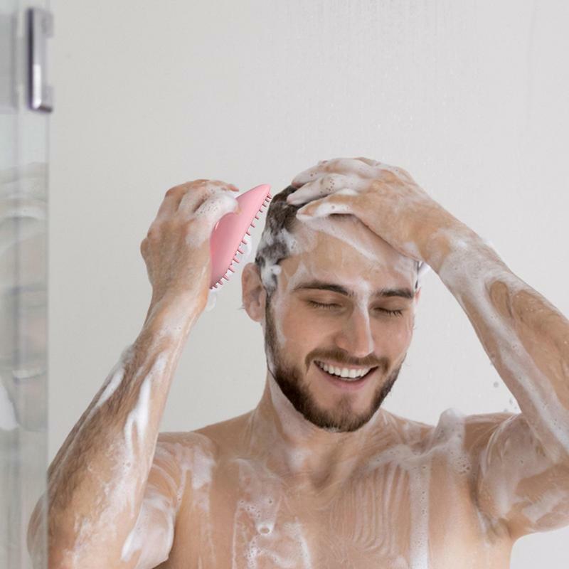 Shampoo Brush para massagem na cabeça e cuidados com os cabelos, escova não irritante, Scalp Scrub Tool, massageador do couro cabeludo