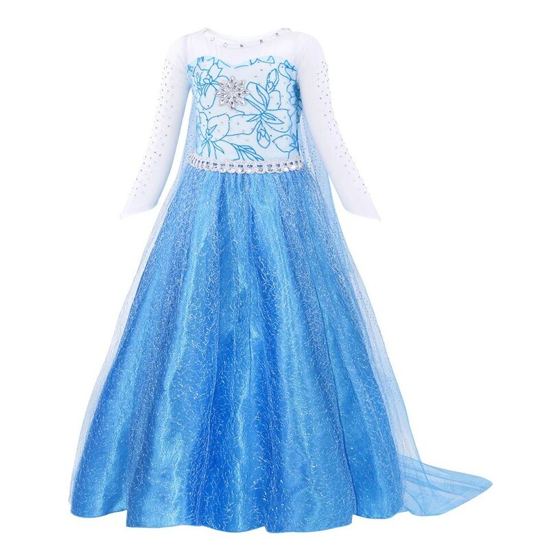 Meisjes Prinses Anna Jurk Verjaardagsfeestje Jurken Baby Halloween Elsa Cosplay Kostuum Fancy Snow Queen Dress Up Fantasia Anna
