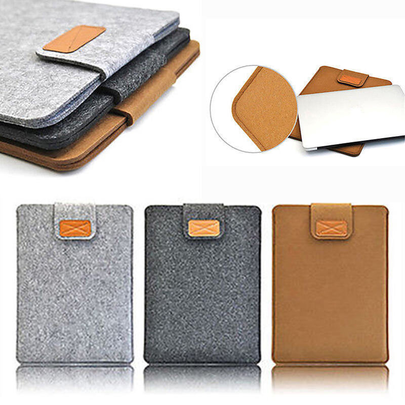 펠트 슬리브 슬림 태블릿 케이스 커버 가방, 맥북 에어 프로 11 13 15 인치 단색 태블릿 보관 가방