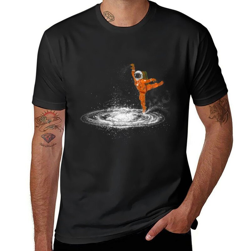 Koszulka do tańca kosmicznego bluzka koszulki męskie białe koszulki