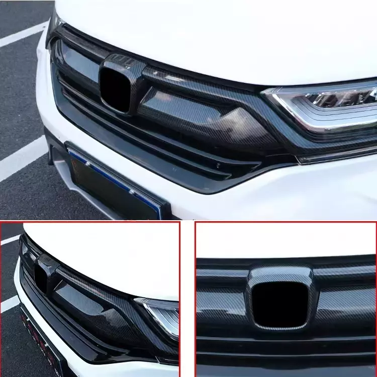 Penutup CR-V untuk Honda CRV, 2017 2018 2019, penutup ABS Trim Logo depan tanda dekoratif Mark Grid Grill bingkai stik