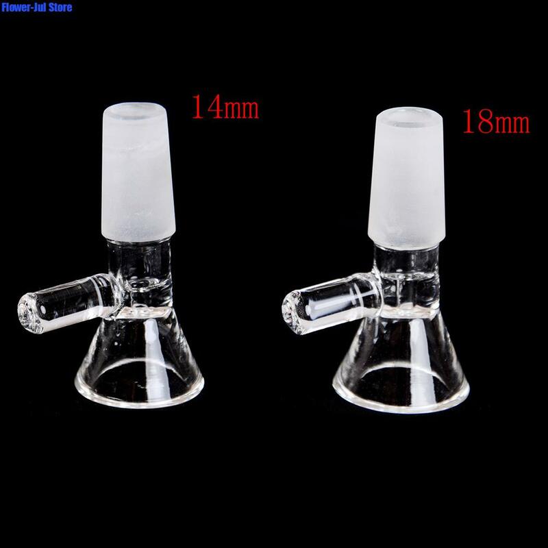 14/18mm Schule Labor Glaswaren Borosilikatglas Gemeinsame Klar Rutsche Männliche Glas Schüssel mit Griff Trichter Typ Schüssel chemie