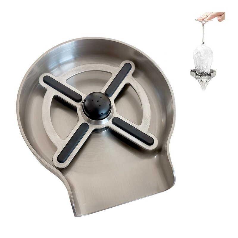 Rondella automatica per tazze accessori per lavello da cucina uso commerciale per uso domestico sciacquatrice per bicchieri da birra per lavelli da cucina
