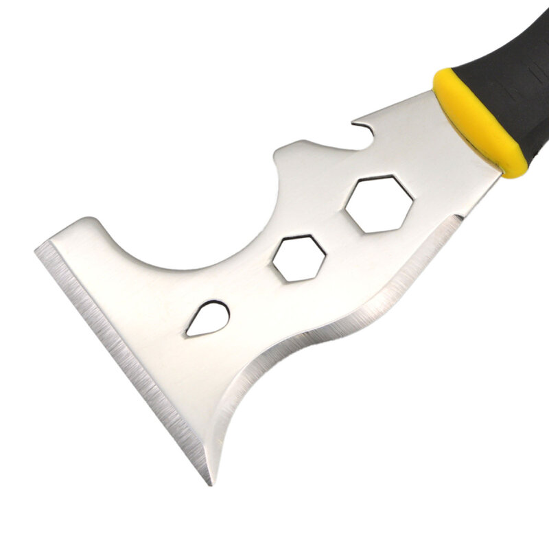 سكين المعجون الفولاذ المقاوم للصدأ مع مقبض مريح ، مكشطة الطلاء ، قابلة للتطبيق وإزالة