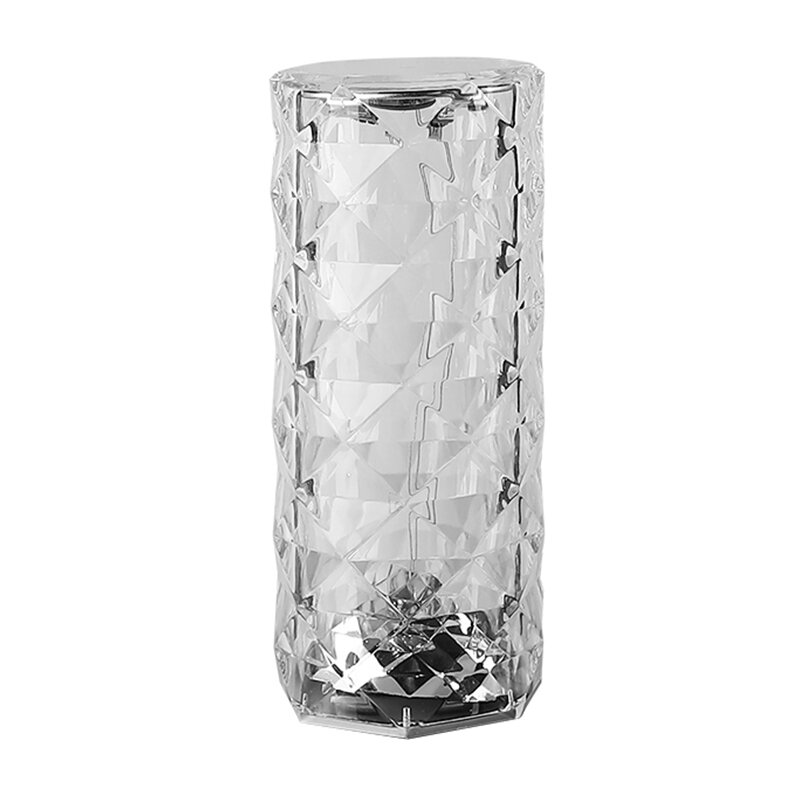 مصباح طاولة كريستال LED جهاز عرض ضوء وردي لمسة رومانسية الماس جو ضوء USB LED 3/16 ألوان ضوء الليل لغرفة النوم