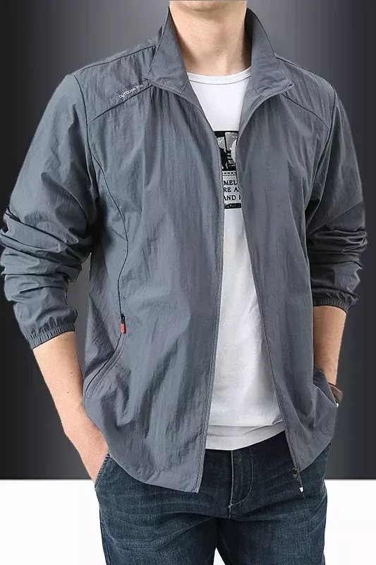 New Outdoor Sunscreen Jacket Summer Ultra Light and Thin Coat Men's Windbreaker Outdoor Sports Jacket Quick Dry Skincare Top