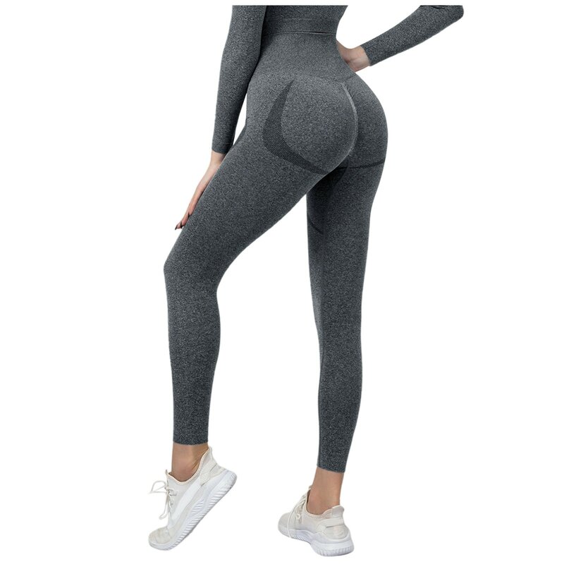Celana Legging Olahraga Yoga Wanita Legging Olahraga Mulus Pakaian Olahraga Xl Wanita untuk Wanita Celana Ketat Seksi Leggins Push Up Lycra