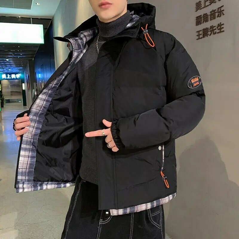 브랜드 겨울 파커 남성 따뜻한 두꺼운 방풍 자켓 남자 품질 멀티 포켓 후드 코트 남성 패션 방수 아웃웨어 M-4Xl