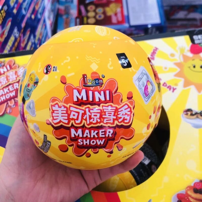 2024 Miniverse membuat makanan mini seri Mga mainan plastik mode bola kejutan anak buatan tangan Diy bola Guess hadiah anak-anak