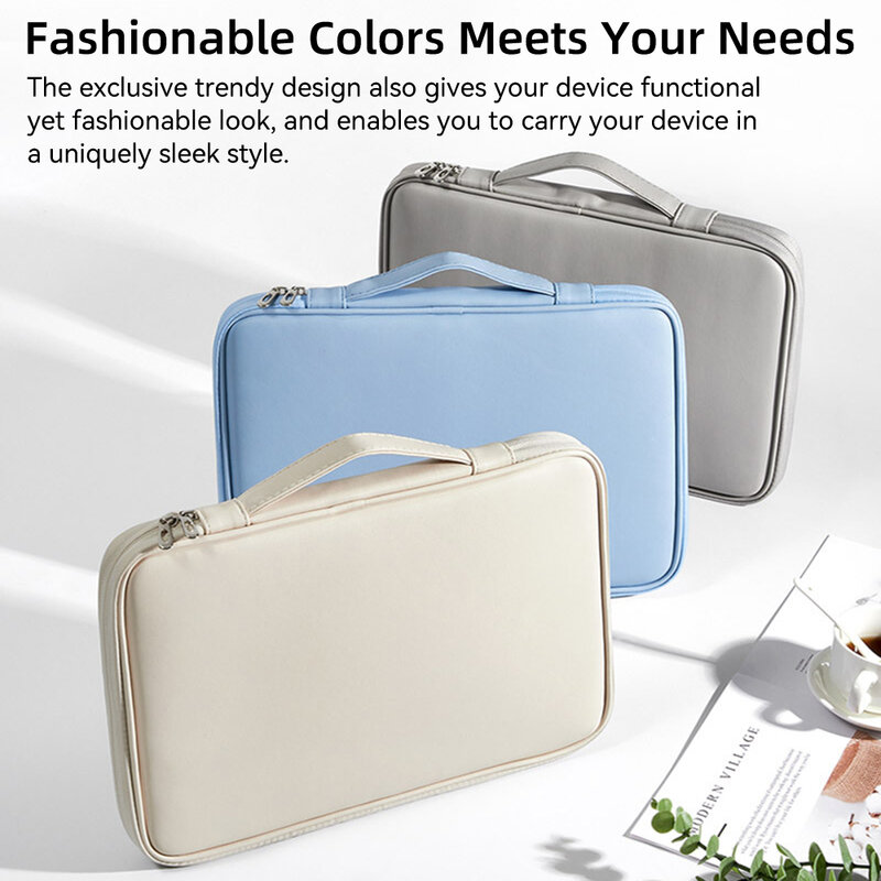 Laptop Handbag Bag for Macbook Air & Pro PU Leather Case for Notebook 13 13.3 14 15 15.6 inch 180° Opening Closing Laptop Cover