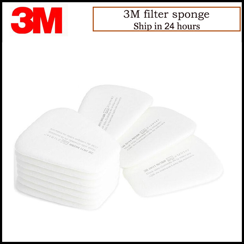10 sztuk/pudło 3M 5N11 filtry bawełniane do 6200/7502/6800 pył maska gazowa akcesoria malowanie natryskowe wymienne filtrowanie