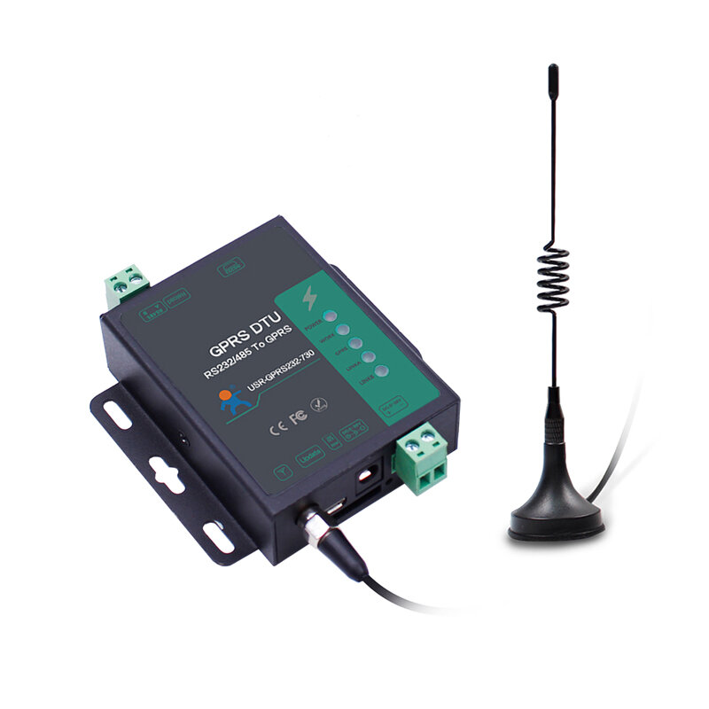 Módulo De Transmissão Sem Fio, RS232 + 485 Serial para GPRS DTU GSM, USR-GPRS232-G730