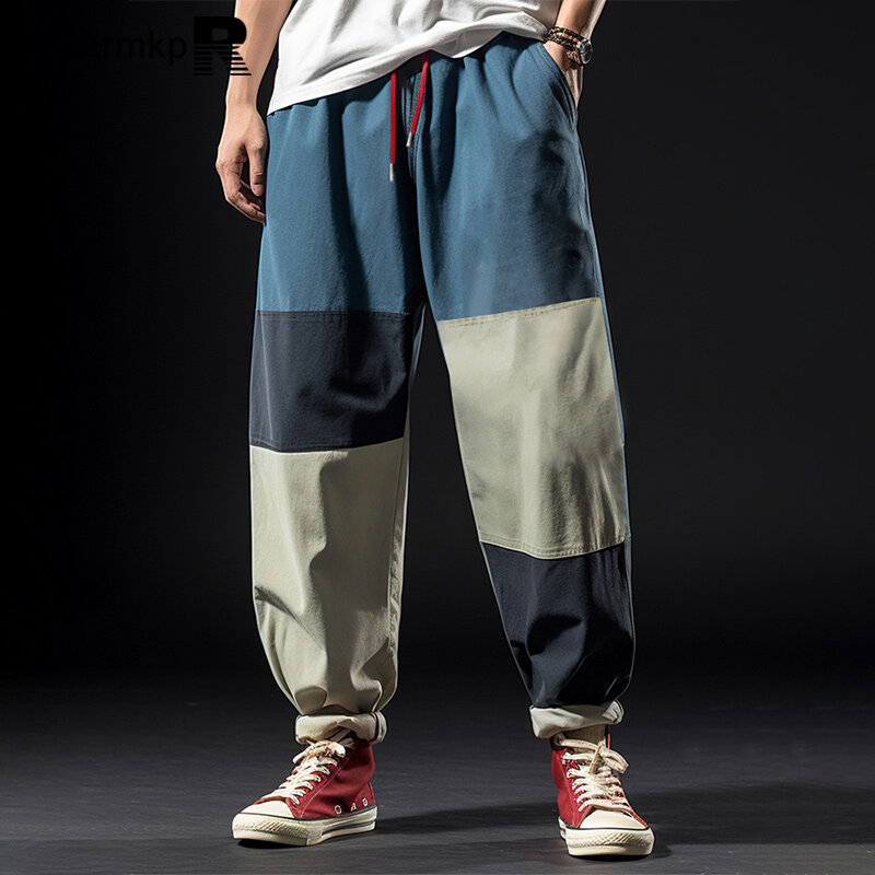 ChArmkpR-Pantalones largos de chándal para hombre, ropa de calle informal, con cordón en la cintura, de verano, 2024