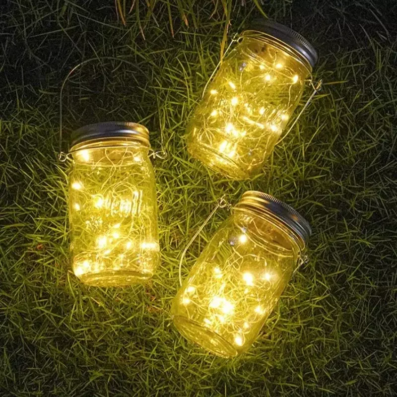 Oświetlenie butelki szklana lampa dekoracja zewnętrzna ogrodowych oświetlenie świąteczne zasilanych energią słoneczną