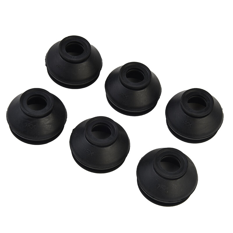 Dust Boot Covers Tools Accessories Parts Replacement 6PCS Ball Joint Boot 6 X Ball Joint Black High Quality Useful