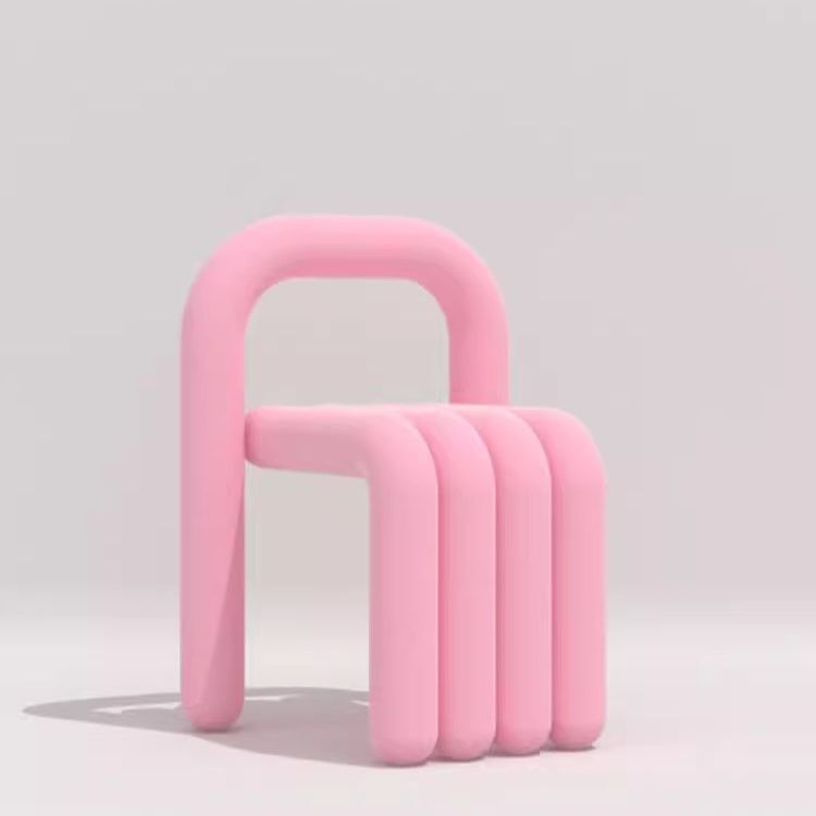 Nuovo Internet celebrity designer chair schienale moderno semplice sgabello da pranzo home ins style photo creative chair