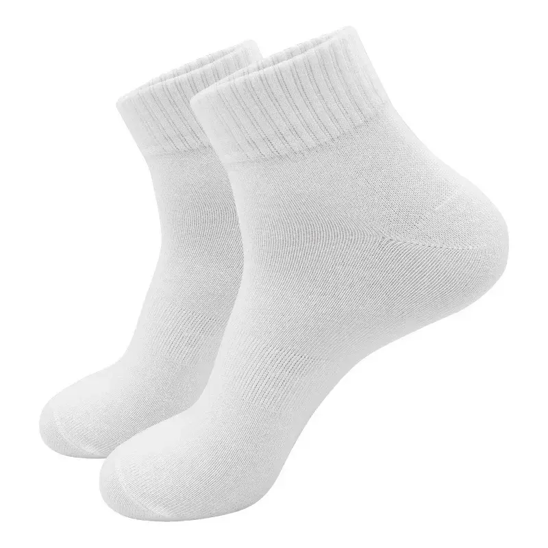 Socks Men's Middle Black and White Cotton Cotton Cotton Sweat and Desert Desert Stomato  electric heating socks