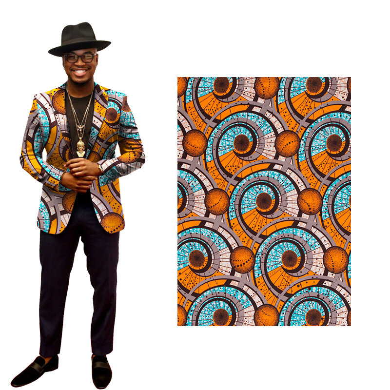 Tissu Africain Ankara en Coton à Imprimés, Patchwork pour Robe, Nouveau Design 100%, 2023
