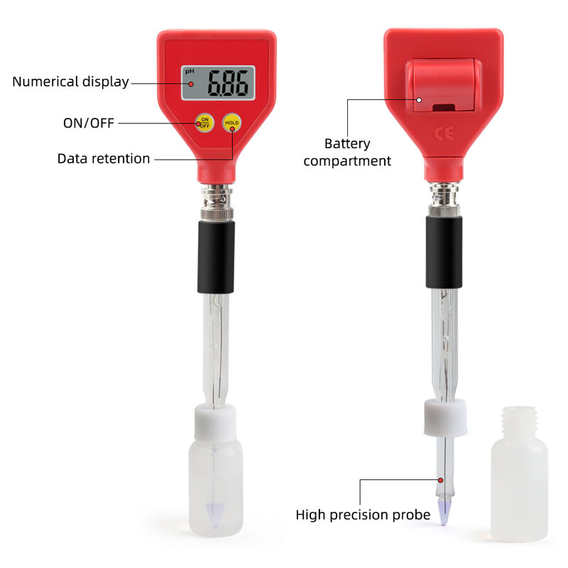 น้ำดิจิตอลเครื่องทดสอบความเป็นกรดPH Meter Testerสำหรับพืชดอกไม้ผักอาหาร