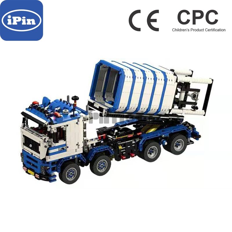 Moc-12901 grange transport camion pneumatique version 2811pcs instructions électroniques épissage bloc de construction technologie assemblage