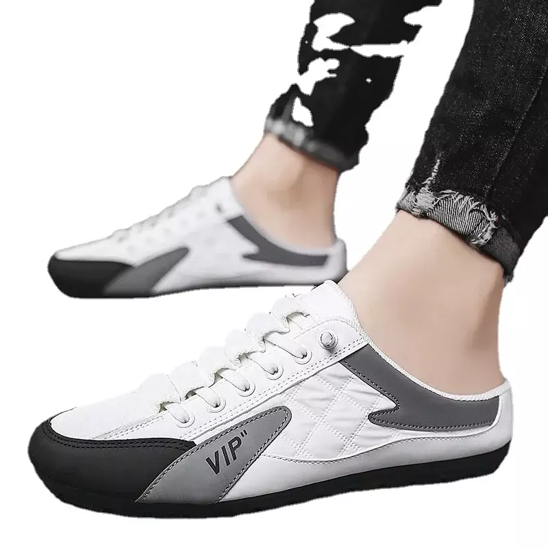 Non-ALD-Chaussures décontractées demi-pantoufles légères pour hommes, chaussures de marche en plein air, tendance de la mode, nouveau, 2023