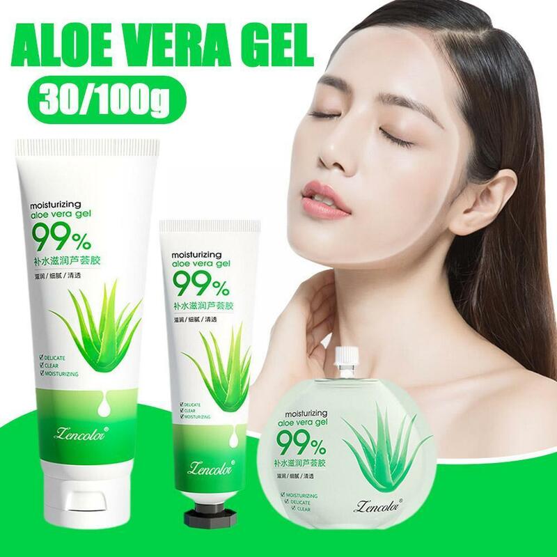 Aloe vera gel hidratante para reparação da pele, gel hidratante de plantas naturais, 30/100g, acne essência refrescante, b8s9, 1pc