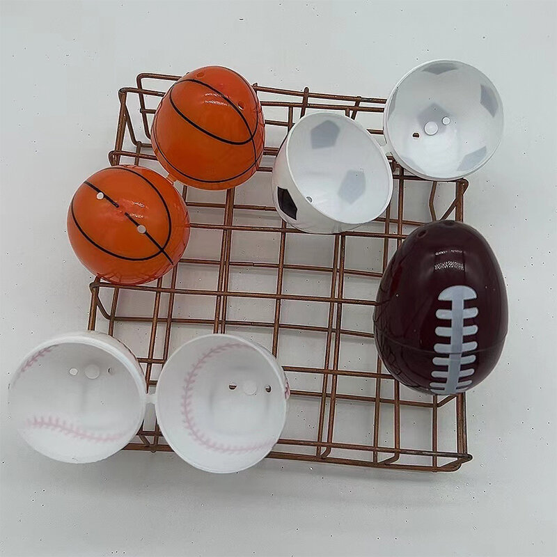 Uova di pasqua giocattolo regalo per bambini cestino di pasqua Decor palline sportive uova pallone da calcio Basket calcio Baseball carino uovo di plastica