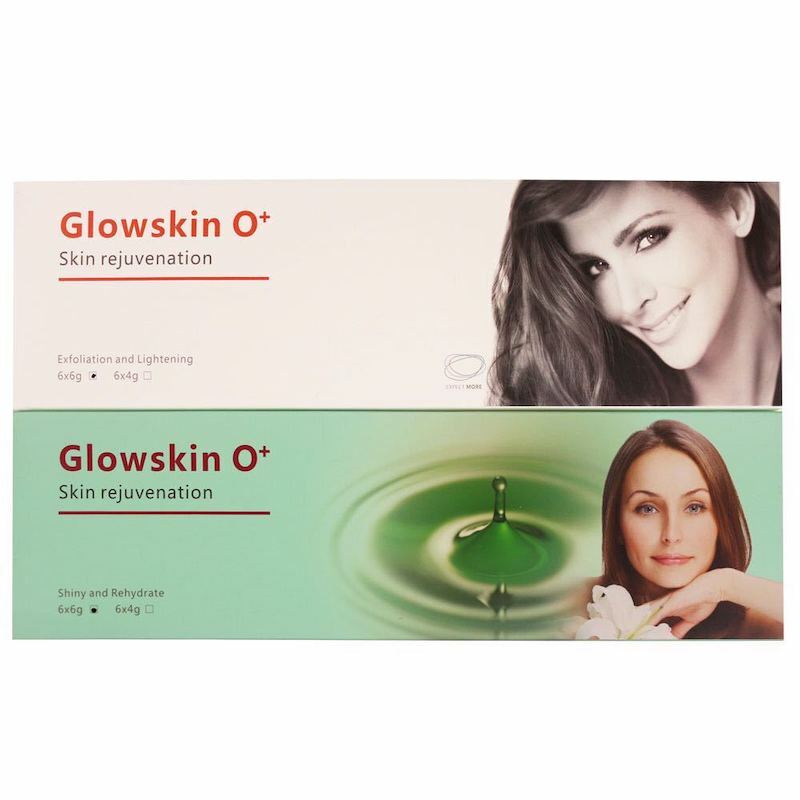 القرون الوجه الأكسجين Glowskin لتبييض البشرة ، فقاعة CO2 ، الأوكسجين ، تشديد ، شعبية