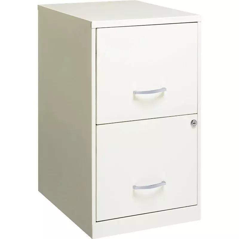 Lorell SOHO Lateral Steel File Cabinet 24.5" Height X 14.3" Width X 18" Depth White US