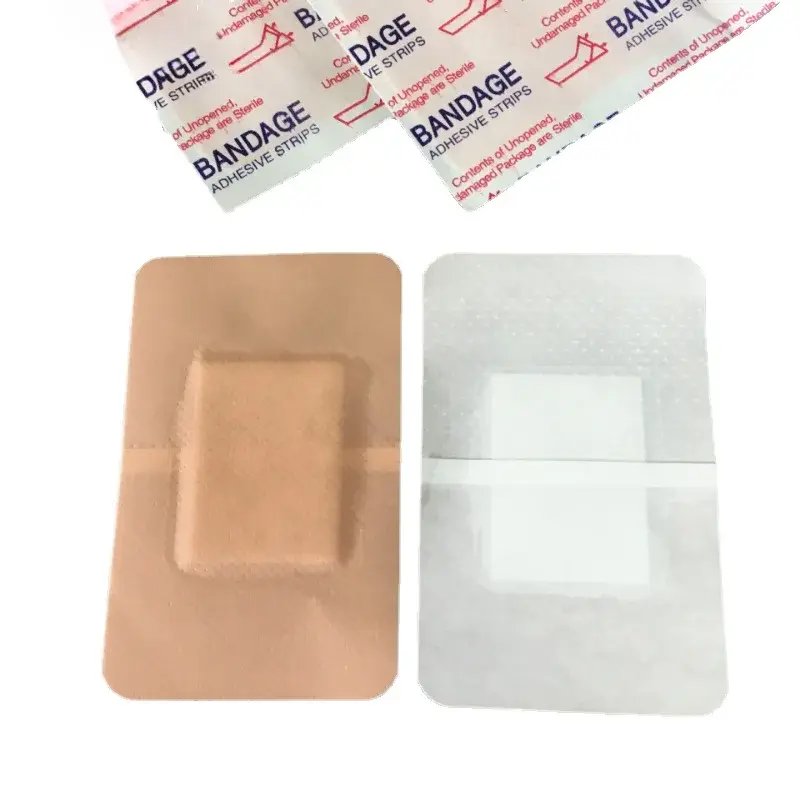 50 pz/set 7.6x5cm PE cerotto per la pelle cerotto rettangolare cerotto per ferite per strisce di pronto soccorso nastro per medicazione per ferite bende adesive