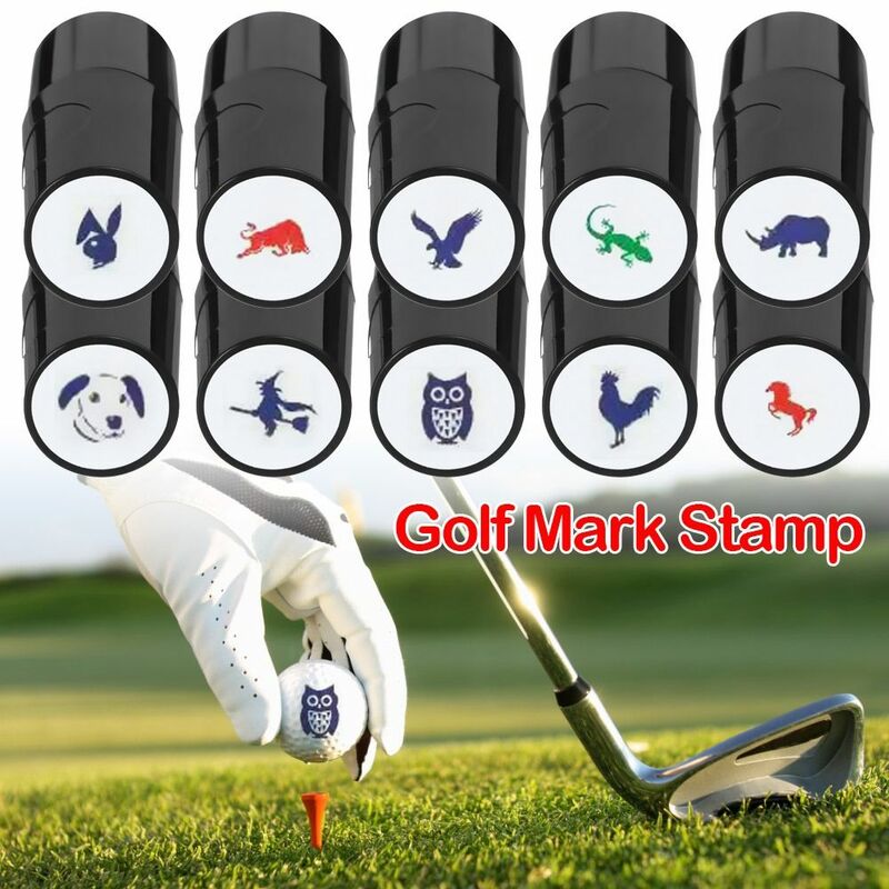 Outdoor Sports Golfer Gift Plastic Golf Ball Stamper Golf Stamp Marker Golf Accessories Mark Seal