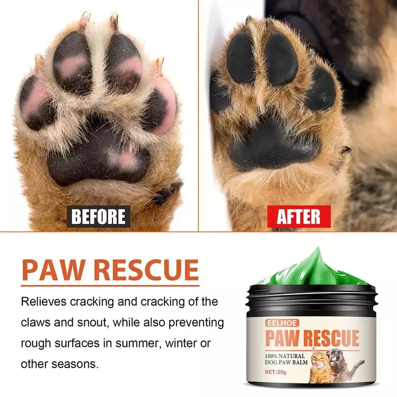 Dog Paw Protective Cream Balm, Hidratante canino para patas rachadas secas, Cera de pavimento quente, 1 Pc, 2 Pcs, 3 Pcs, 5Pcs, 30g