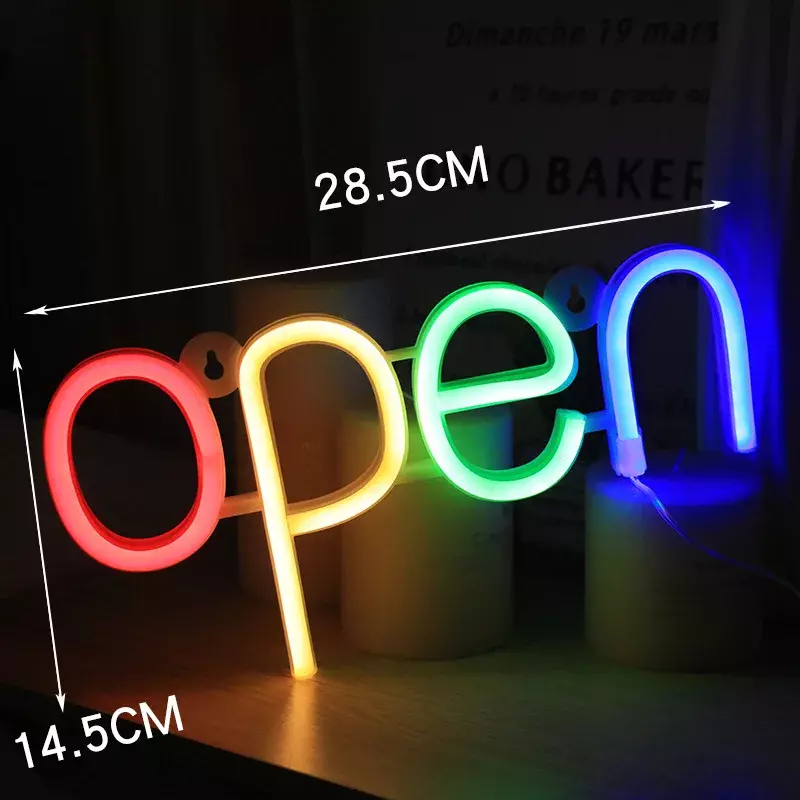 Listwa LED otwarte światła neony do baru pubowego w sypialni wisząca atmosfera akumulator lampy USB boże narodzenie w domu wystrój pokoju imprezowego